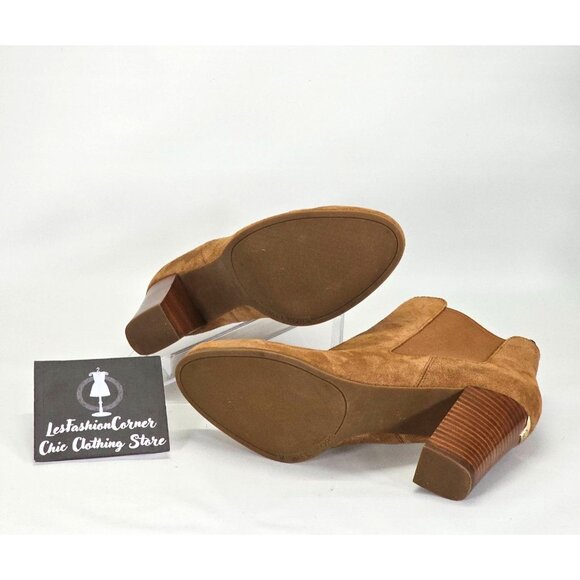 Michael Kors Women's Caramel Leather Lottie Chelsea Bootie Size 11 1835 - Picture 9 of 16